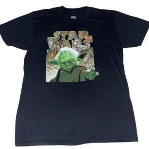 Y2k Star Wars Yoda Camo T-Shirt XL